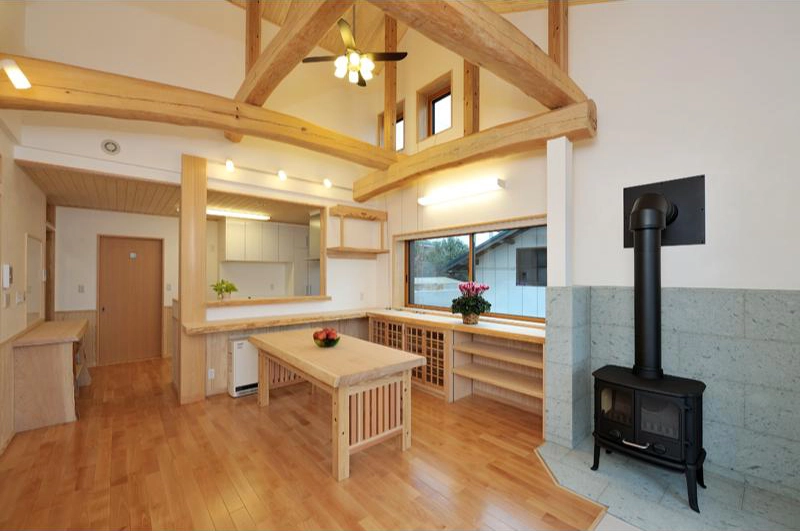 赤城山ろくの200ミリ断熱和風住宅